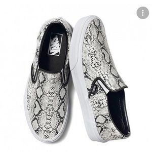 snake vans slip on